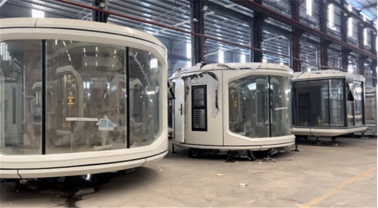 prefab fireproof apple house capsule sleeping pod 3